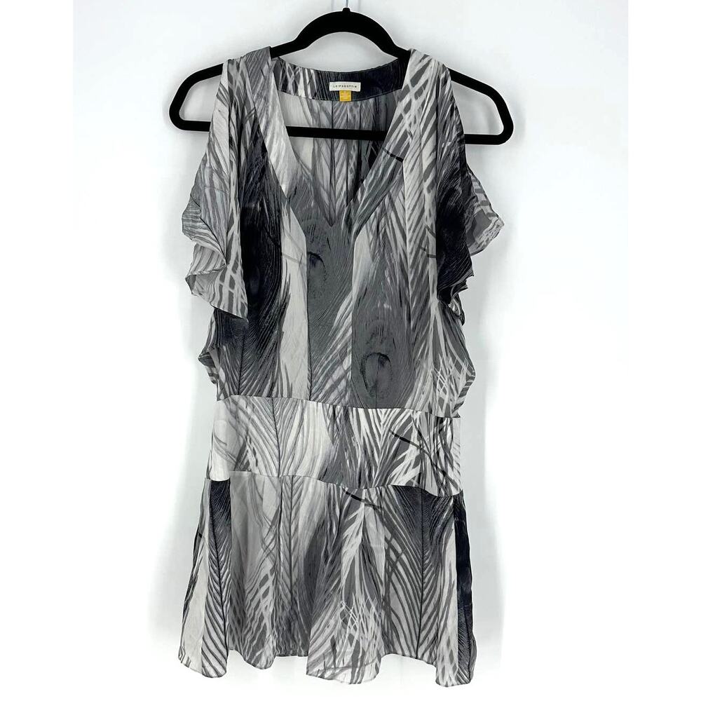 Leifsdottir Black and Gray Patterned Dress